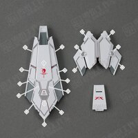 Flaming-Snow RG-25 Unicorn + Armed Armor DE Shield Fluorescent Decals