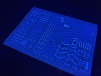 Flaming-Snow RG-08 00 Seven Swords Fluorescent Decals