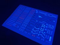 Flaming-Snow RG-09 00 Gundam Seven Sword/G Inspection Fluorescent Decals