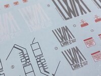 Flaming-Snow RE-14 Gundam Lindwurm Fluorescent Decals