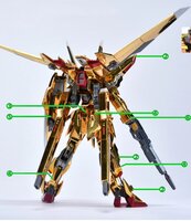 Flaming-Snow NG-TVA Akatsuki Gundam Fluorescent Decals