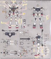 Flaming-Snow RG-31-1 Crossbone Gundam X1 Hot Stamping Decals