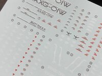 Flaming-Snow RG-40 Wing Gundam Fluorescent Decals
