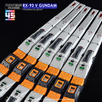 G-REWORK PG Unleashed RX-93 V Gundam Decals