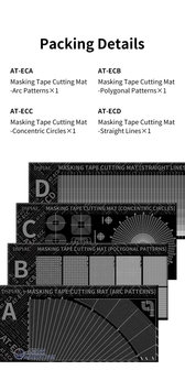 DSPIAE Masking Tape Snij Mat AT-ECB (Polygoon Patronen)