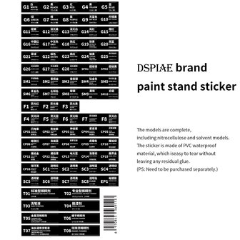 DSPIAE Stickers voor Verf potjes