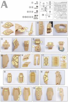 Cantonese-C Precut Tape voor Fortune Meow MG Zaku III