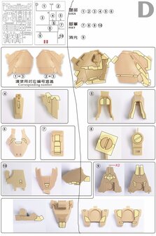 Cantonese-C Precut Tape voor Fortune Meow MG Zaku III