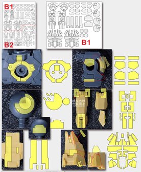 Cantonese-C Precut Tape voor MG THE-51 RX-93 NU