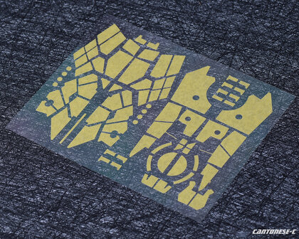 Cantonese-C Precut Tape voor Bandai PG Unicorn Shield