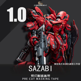 Cantonese-C Precut Tape voor AnchoreT-YJL MG Sazabi 1.0