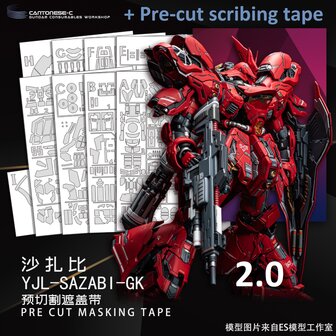 Cantonese-C Precut Tape voor AnchoreT-YJL MG Sazabi 2.0