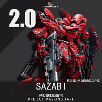 Cantonese-C Precut Tape voor AnchoreT-YJL MG Sazabi 2.0