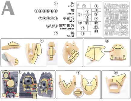 Cantonese-C Precut Tape voor AnchoreT-YJL MG Sazabi 2.0