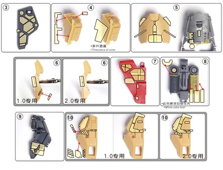 Cantonese-C Precut Tape voor AnchoreT-YJL MG Sazabi 2.0