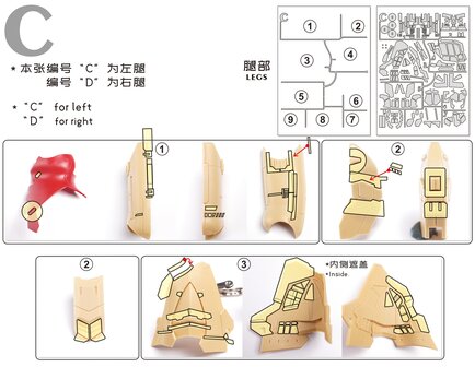 Cantonese-C Precut Tape voor AnchoreT-YJL MG Sazabi 2.0