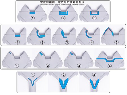 Cantonese-C Precut Tape voor AnchoreT-YJL MG Sazabi 2.0