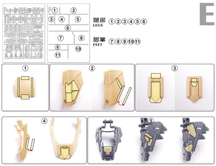 Cantonese-C Precut Tape voor AnchoreT-YJL MG Sazabi 2.0