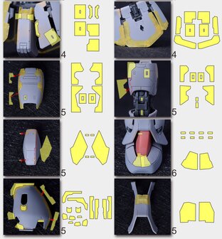 Cantonese-C Precut Tape voor AnchoreT-YJL MG Zaku II