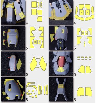 Cantonese-C Precut Tape voor AnchoreT-YJL MG Zaku II
