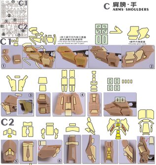 Cantonese-C Precut Tape voor AnchoreT-YJL MG Hi-Nu