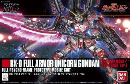 1/144 HGUC RX-0 Full Armor Unicorn Gundam (Destroy Mode/Red) HG199