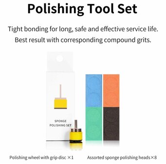 DSPIAE Polishing Tool Set SPP-S01 voor Electrische Boor