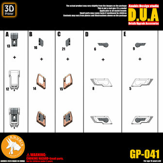 Anubis GP041 MG Justice ZGMF-X09A Detail Set