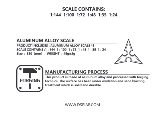DSPIAE Aluminium Legering Schaal AT-AS