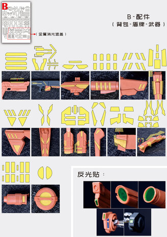 Cantonese-C Precut Tape voor AEther MG Jesta Cannon