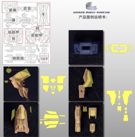 Cantonese-C Precut Tape voor Fortune Meow MG Strike Freedom