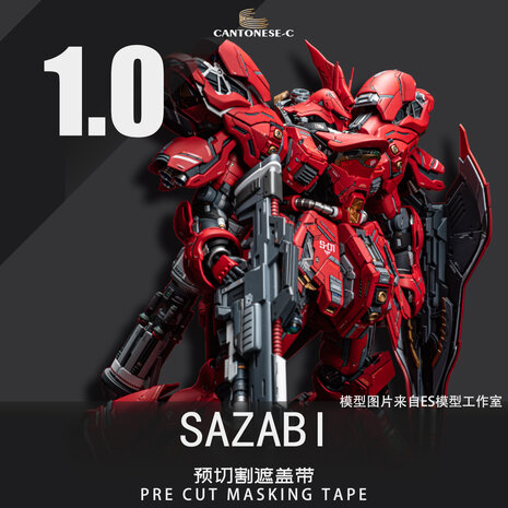 Cantonese-C Precut Tape voor AnchoreT-YJL MG Sazabi 1.0