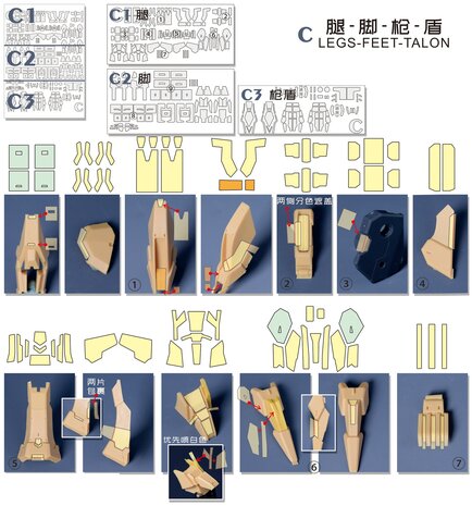 Cantonese-C Precut Tape voor AnchoreT-YJL MG Force Impulse