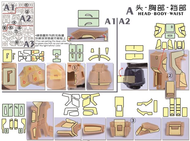 Cantonese-C Precut Tape voor AnchoreT-YJL MG Hi-Nu