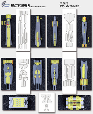 Cantonese-C Precut Tape voor AnchoreT-YJL Hi-Nu & Nu Fin-Funnel Set
