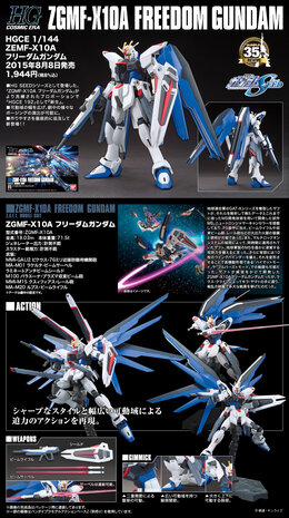 1/144 HGCE ZGMF-X10A Freedom Gundam HG192