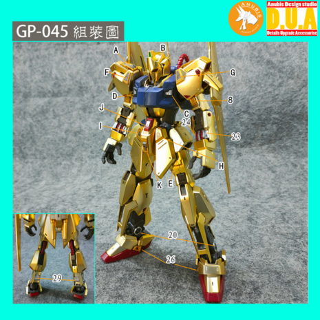 Anubis GP045 MG Hyaku-Shiki MSN-00100 Detail Set