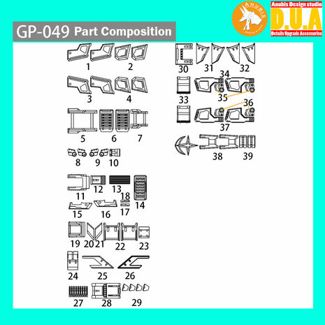 Anubis GP049 PGU RX-78-2 2.0 Detail Set