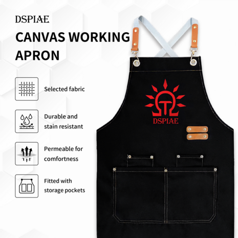 DSPIAE Canvas Working Apron CAN-01