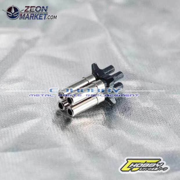 Machine Gun Barrels MG Unicorn 8 stuks Zilver