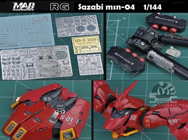 Madworks S04 RG Sazabi MSN-04 Set