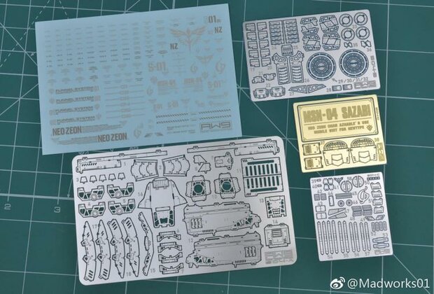 Madworks S04 RG Sazabi MSN-04 Set