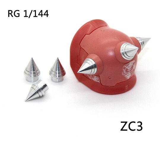 JAO Parts ZC3 Spike Kort 8x5mm RG Zaku II Zilver