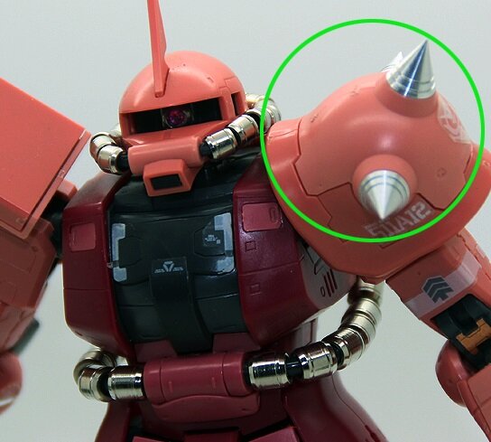 JAO Parts ZC3 Spike Kort 8x5mm RG Zaku II Zilver