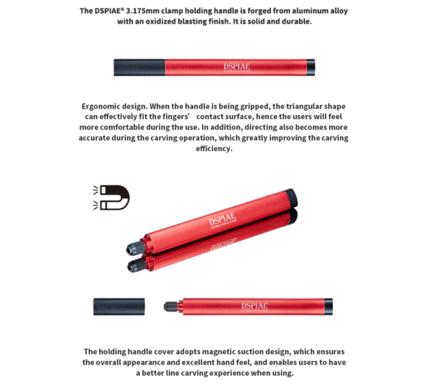 DSPIAE Clamp Holding Handle AT-TH 3.175mm