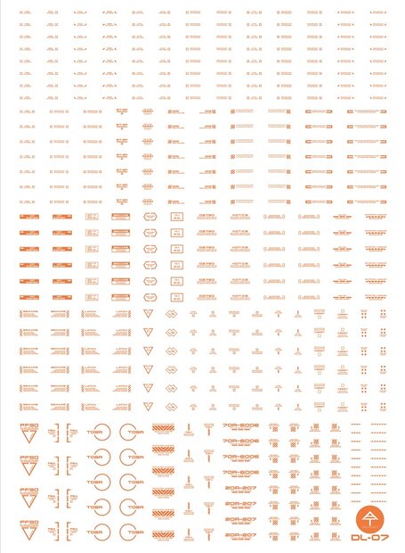 Anchoret YJL General Decal DL-07 Oranje Limited