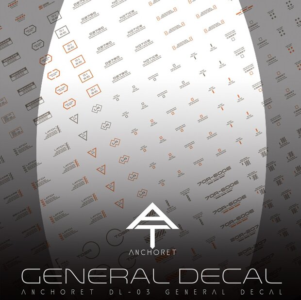 Anchoret YJL General Decal DL-03 Oranje + Grijs