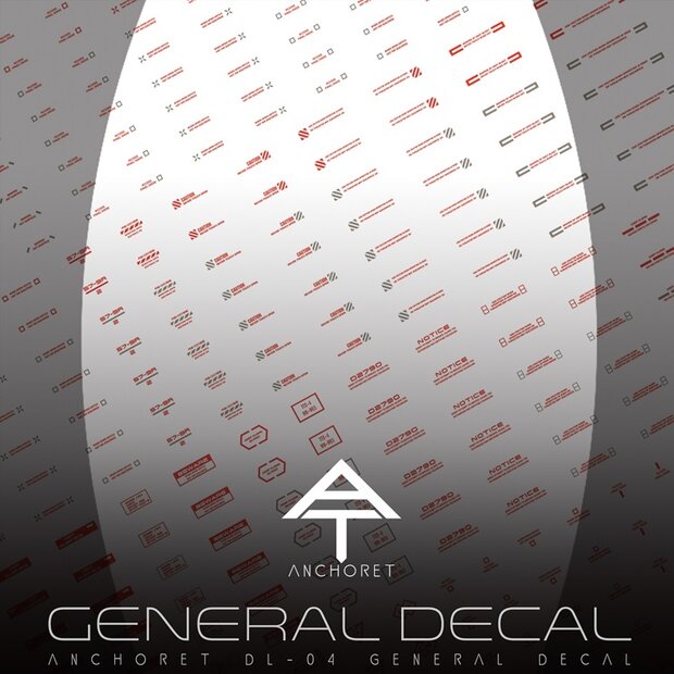 Anchoret YJL General Decal DL-04 Rood + Grijs