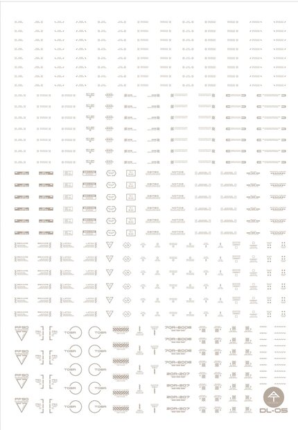 Anchoret YJL General Decal DL-05 Lichtgrijs