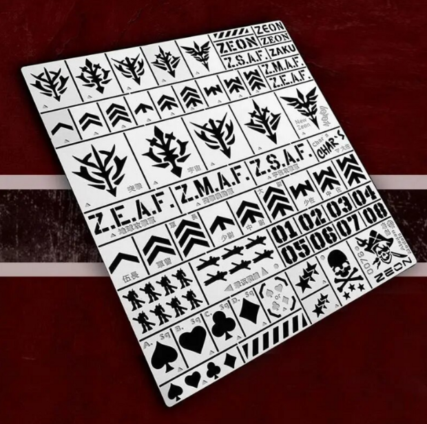 Alexen Model FG-AJ0076 Zeon Airbrush Sjabloon